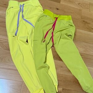 Figs  Yellow and Lime Joggers
